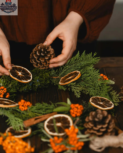 Holiday Wreath Making Workshop for Teams & Friends — Create Custom Winter Wreaths (Group of 10) - Shopthatapp.ca