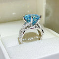 10 Carat Moissanite Ring in 925 Sterling Silver - Shopthatapp.ca