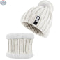 Warm winter beanie hat and scarf set for women, knitted skull cap and neck warmer by EX-STOCK Canada, ideal for outdoor activities.