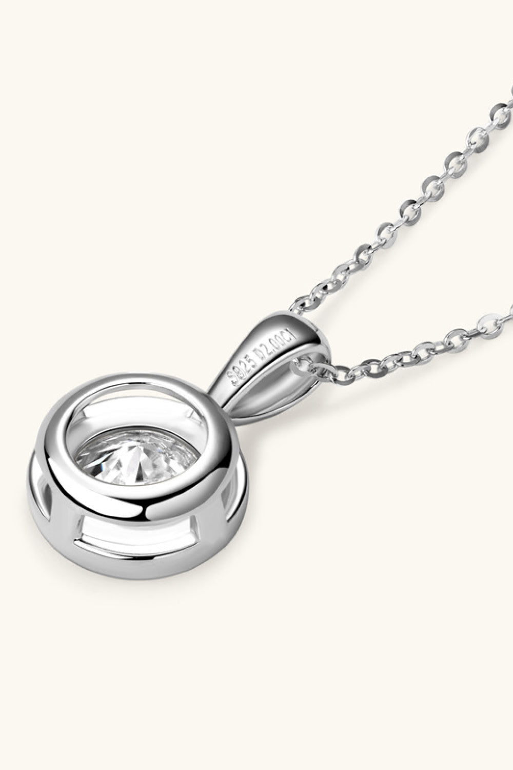2 Carat Moissanite Necklace in 925 Sterling Silver - Shopthatapp.ca