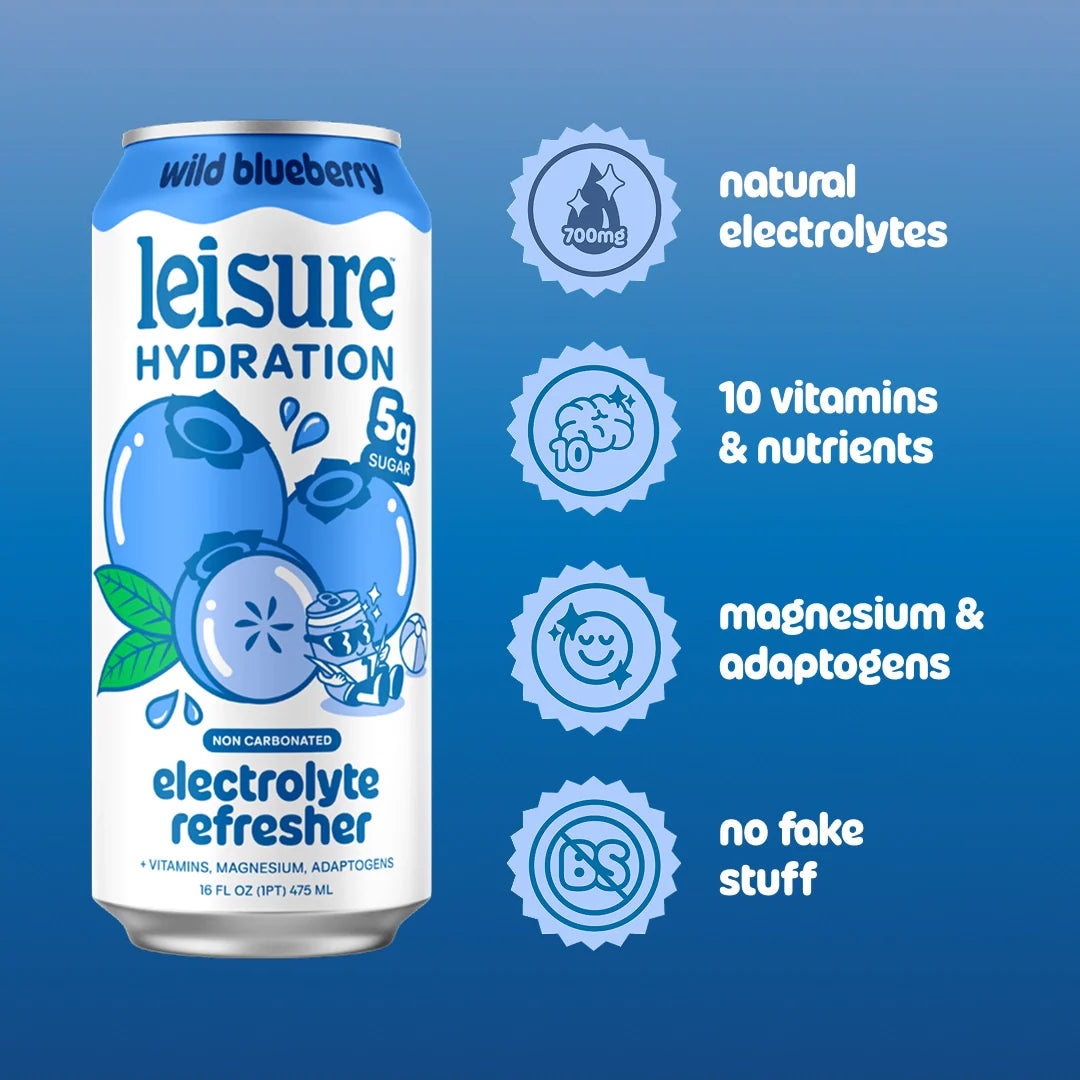 Leisure Hydration - Wild Blueberry Hydration Drink