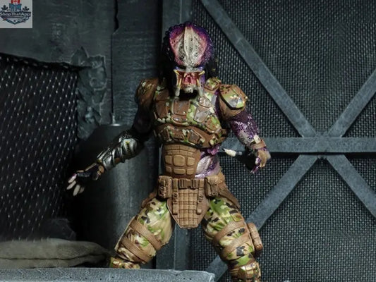 Toy Snowman Predator Ultimate Emissary action figure from The Predator collection, detailed toy collectible with intricate design.