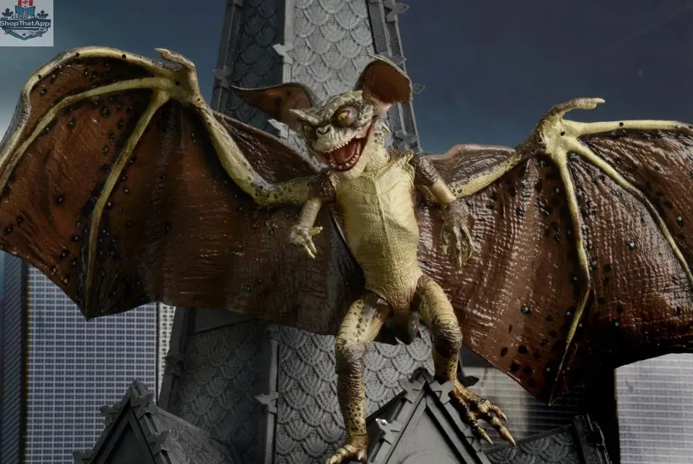 Toy Snowman Gremlins 2 Bat Gremlin action figure, detailed collectible toy from the Gremlins 2 movie series, with wings and menacing stance.