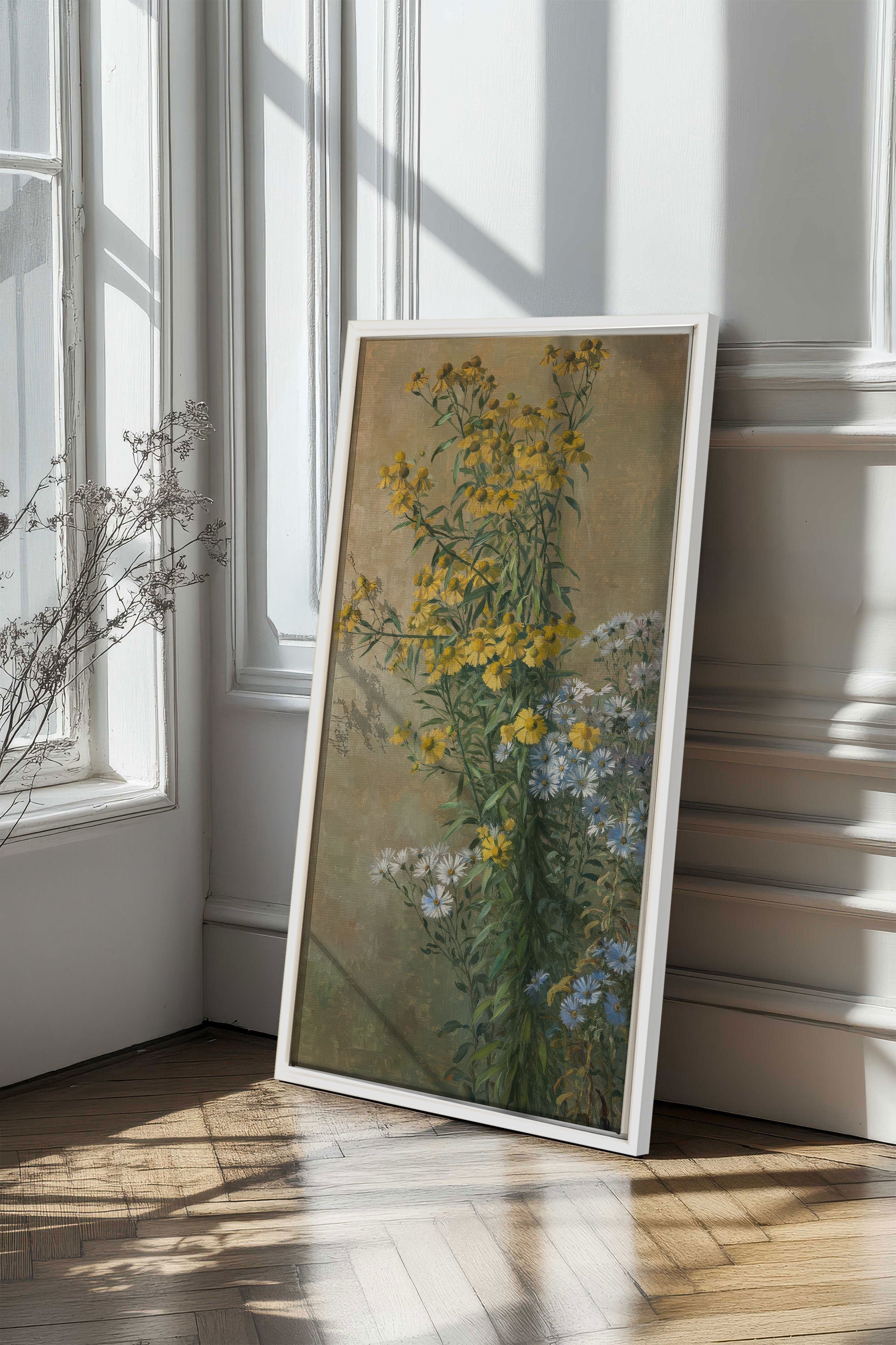 OR DES CHAMPS Art sur Toile Étirée - Élégante Décoration pour Votre Espace