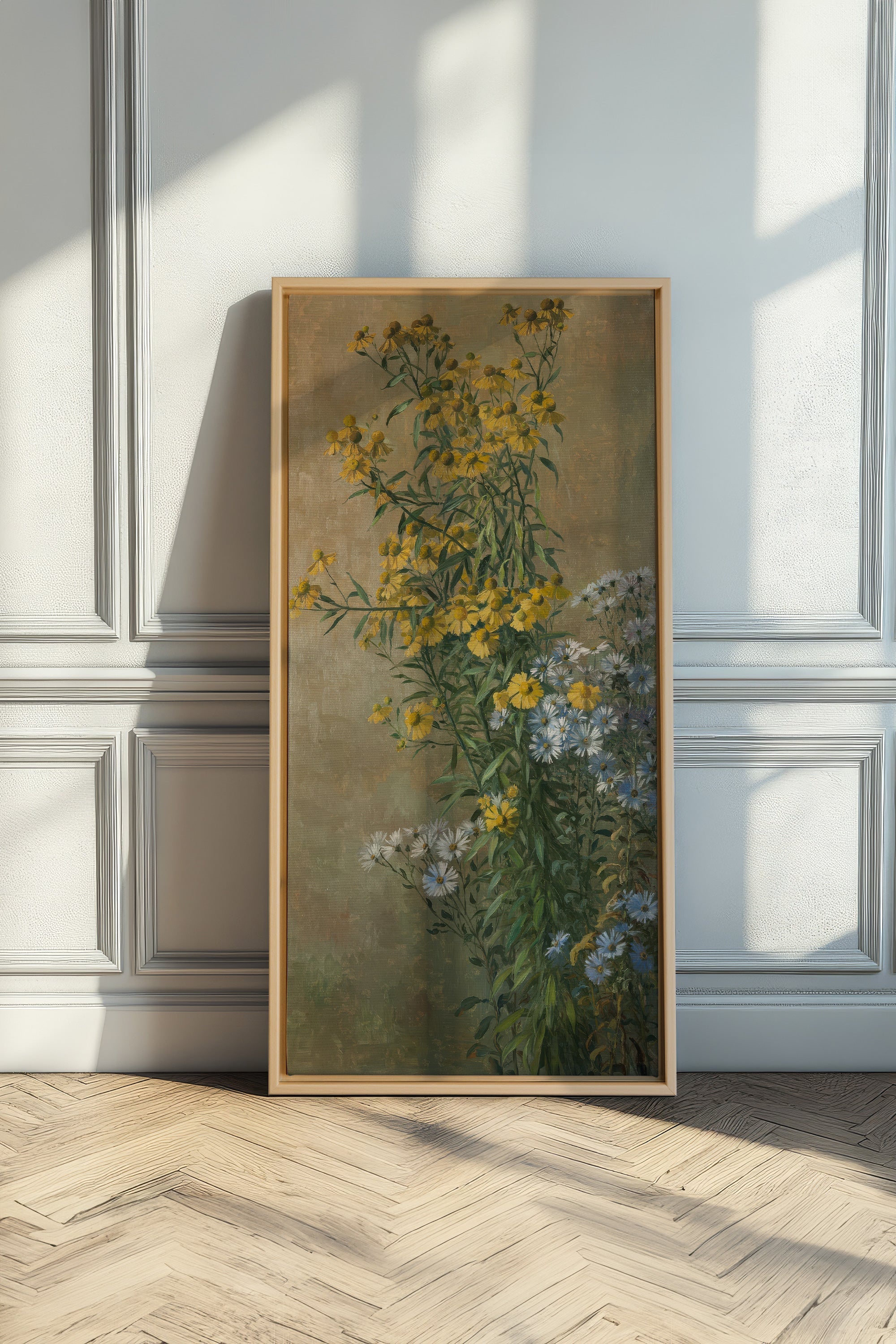 OR DES CHAMPS Art sur Toile Étirée - Élégante Décoration pour Votre Espace
