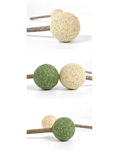 Natural Catnip Silvervine Lollipop from CATWANT, a fun and stimulating cat toy made of fresh, natural ingredients for feline play.