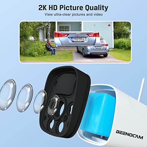 2K Wireless Outdoor Security Camera - Solar Battery Powered System - Shopthatapp.ca