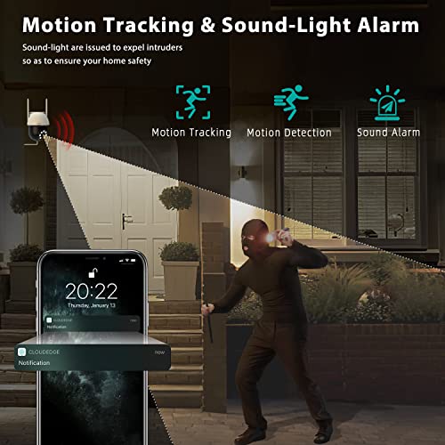 2K Outdoor Security Camera with Motion Tracking and Detection - Shopthatapp.ca
