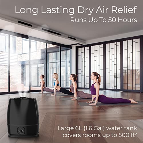 50-Hour Ultrasonic Humidifier for Long-Lasting Cool Mist Hydration - Shopthatapp.ca