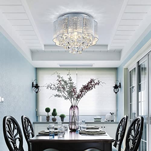 AGV LIGHTING 20102 Crystal Ceiling Light Fixture - Elegant Lighting Solution - Shopthatapp.ca