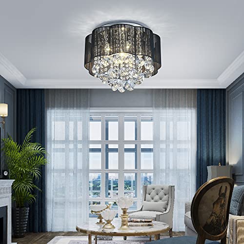 AGV LIGHTING 20102 Crystal Ceiling Light Fixture - Elegant Lighting Solution - Shopthatapp.ca