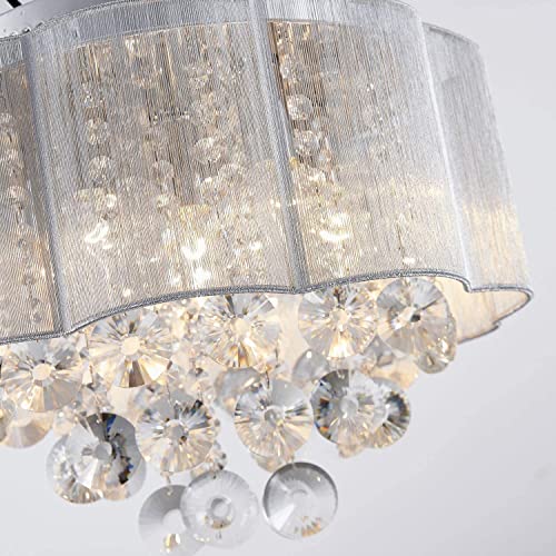 AGV LIGHTING 20102 Crystal Ceiling Light Fixture - Elegant Lighting Solution - Shopthatapp.ca