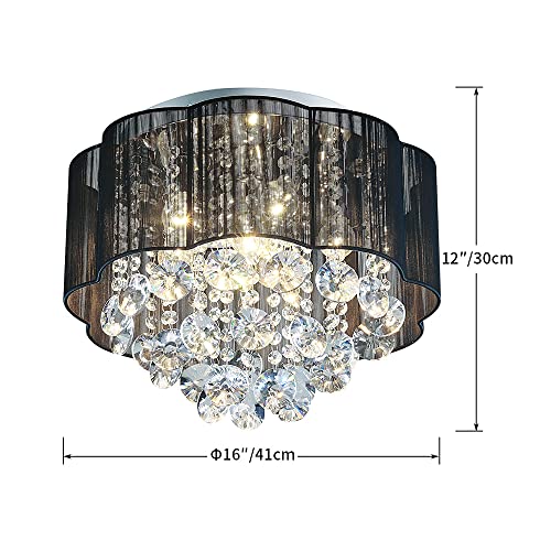 AGV LIGHTING 20102 Crystal Ceiling Light Fixture - Elegant Lighting Solution - Shopthatapp.ca