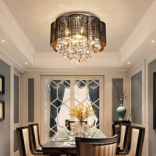 AGV LIGHTING 20102 Crystal Ceiling Light Fixture - Elegant Lighting Solution - Shopthatapp.ca