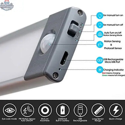 20 LED motion sensor closet light providing automatic illumination, compact design, and energy-efficient lighting for closets.