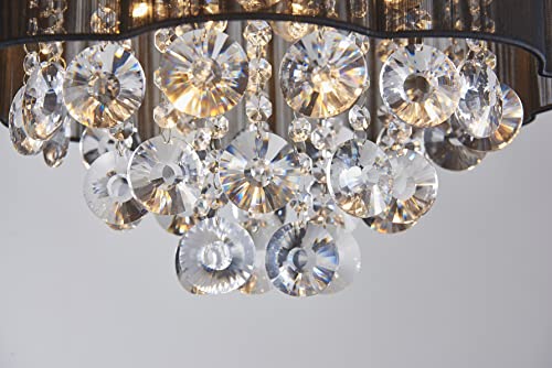 AGV LIGHTING 20102 Crystal Ceiling Light Fixture - Elegant Lighting Solution - Shopthatapp.ca