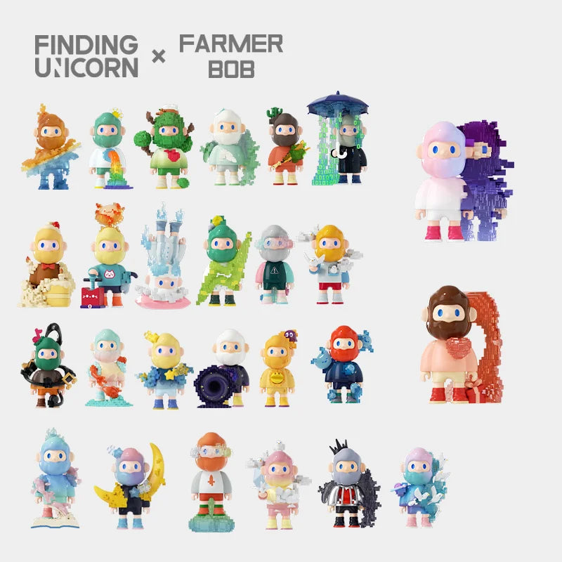 Farmer Bob Next Generation Pixel Universe Blind Box Series by Finding Unicorn - Www.Shopthatapp.ca