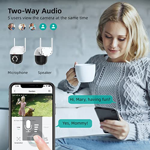 2K Outdoor Security Camera with Motion Tracking and Detection - Shopthatapp.ca