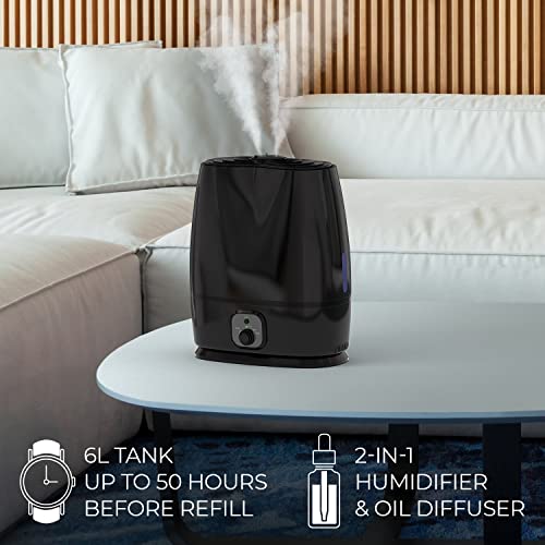 50-Hour Ultrasonic Humidifier for Long-Lasting Cool Mist Hydration - Shopthatapp.ca