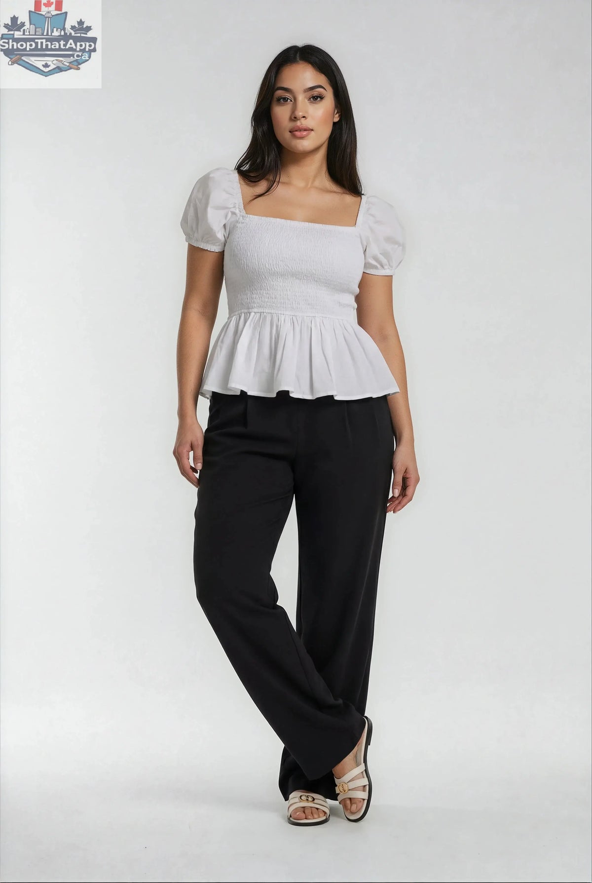 Luxeflow Wide Leg Sweatpants Black - Elevated Trouser Pants - Shopthatapp.ca