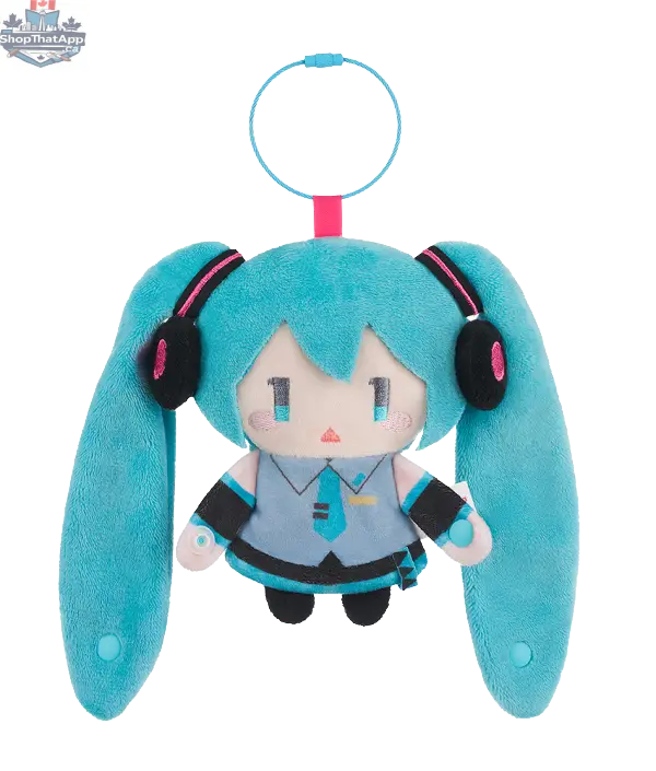 Hatsune Miku Character Vocal Series keychain pouch from Hawk Collectibles, featuring colorful anime design and zipper closure.