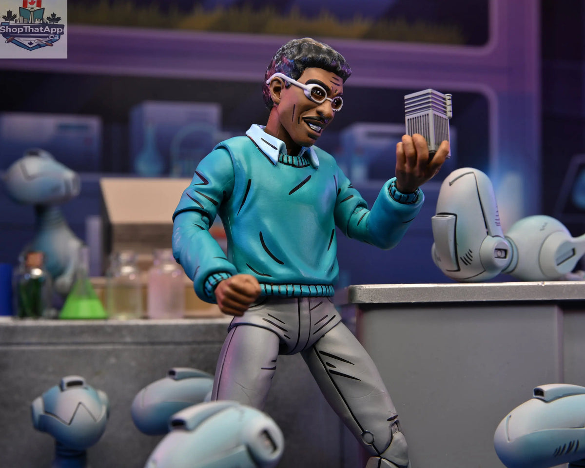 Teenage Mutant Ninja Turtles Baxter Stockman action figure, 7-inch scale, Mirage Comics collectible toy by Toy Snowman.