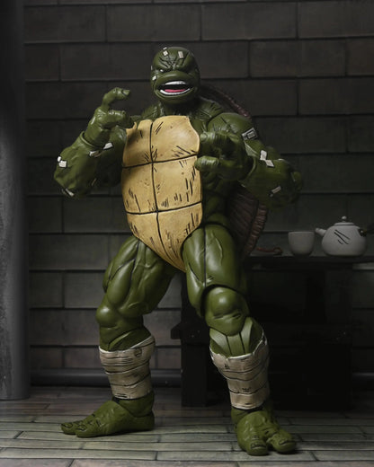Battle damaged Teenage Mutant Ninja Turtles Ronin action figure by Toy Snowman, detailed collectible toy from the Last Ronin series.