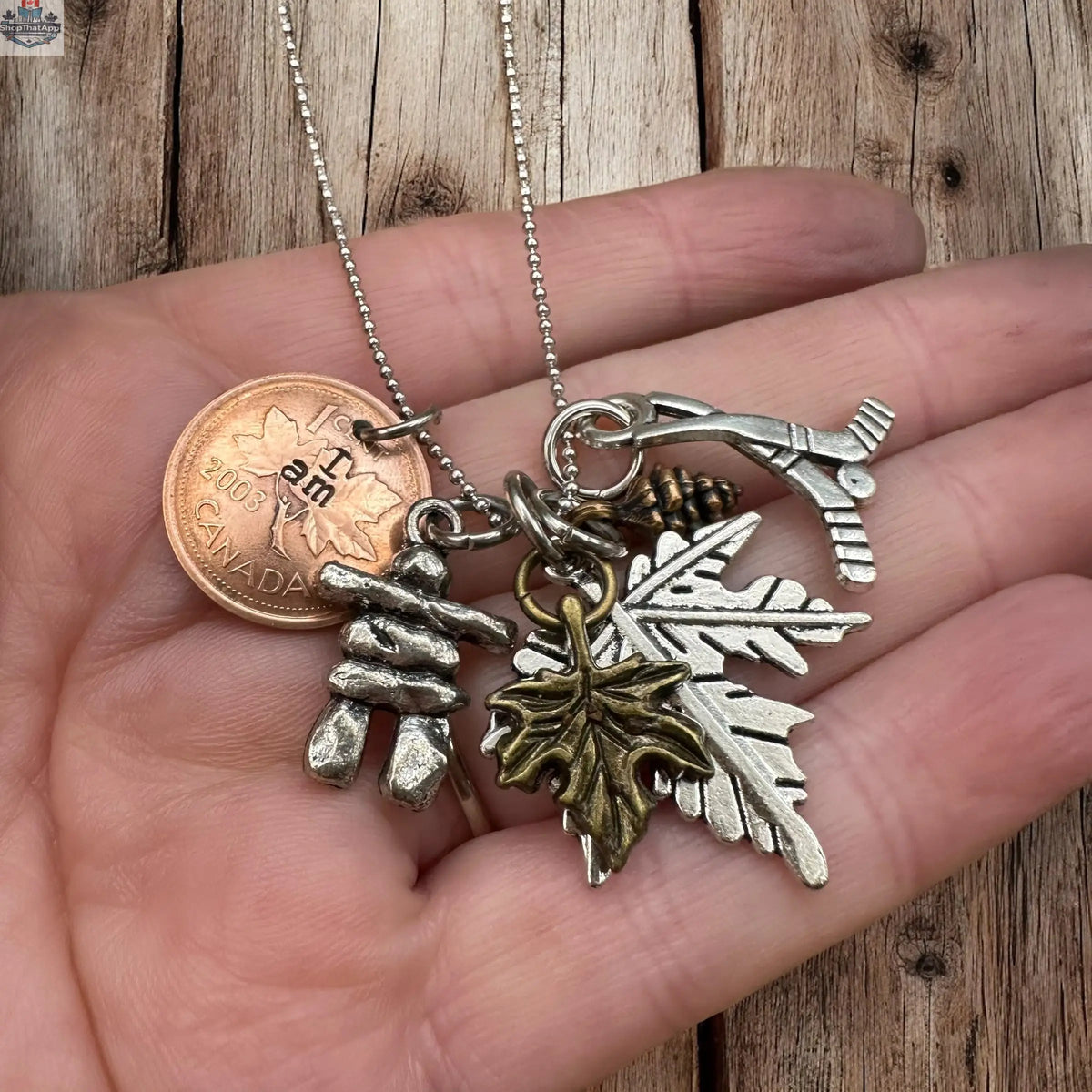 I AM CANADIAN Penny Necklace - Shopthatapp.ca