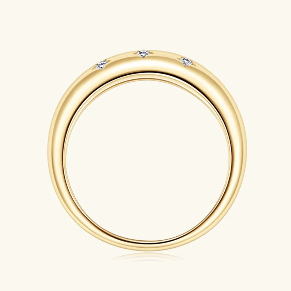 925 Sterling Silver Moissanite Star Ring - Elegant Celestial Jewelry - Shopthatapp.ca
