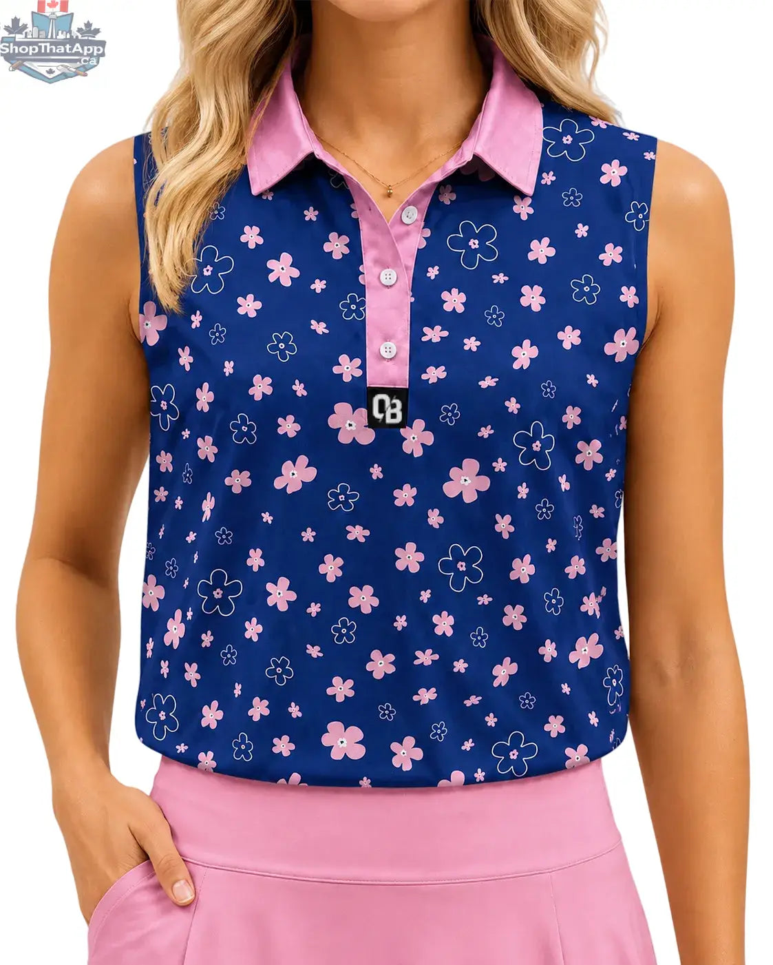 Pink Bloom - Sleeveless - Shopthatapp.ca