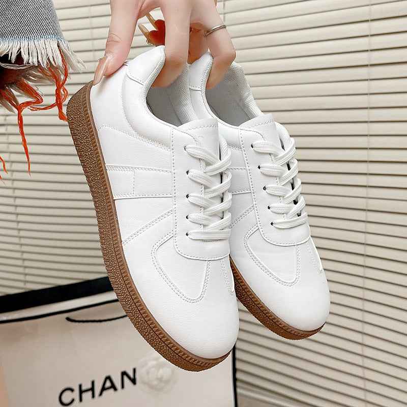 Retro Casual Sports Shoes Womens Flat Sneakers Single-layer Shoes
