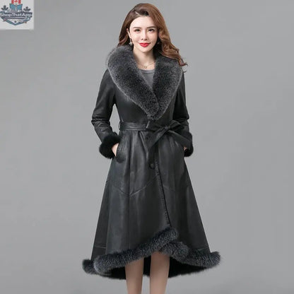 Real Fur One Woman Coat Thickened - Shopthatapp.ca