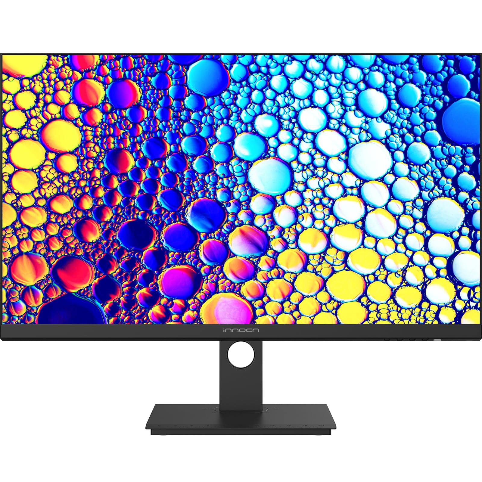 INNOCN 27 Inch 4K Monitor Computer UHD 3840 x 2160 LCD IPS Display HDR400 USB Type C DP HDMI PC Monitor for Mac Laptop 1.07B+ Colors Built-in Speakers Pivot/Height Adjustable Stand Black