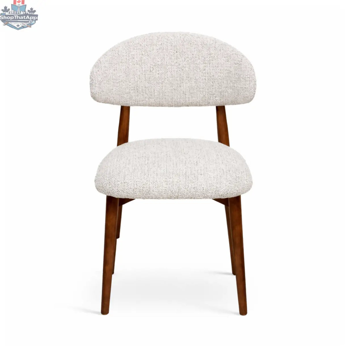 Hygge Design House Cammy Dining Chair with wooden legs and upholstered seat, modern and stylish for dining room décor.