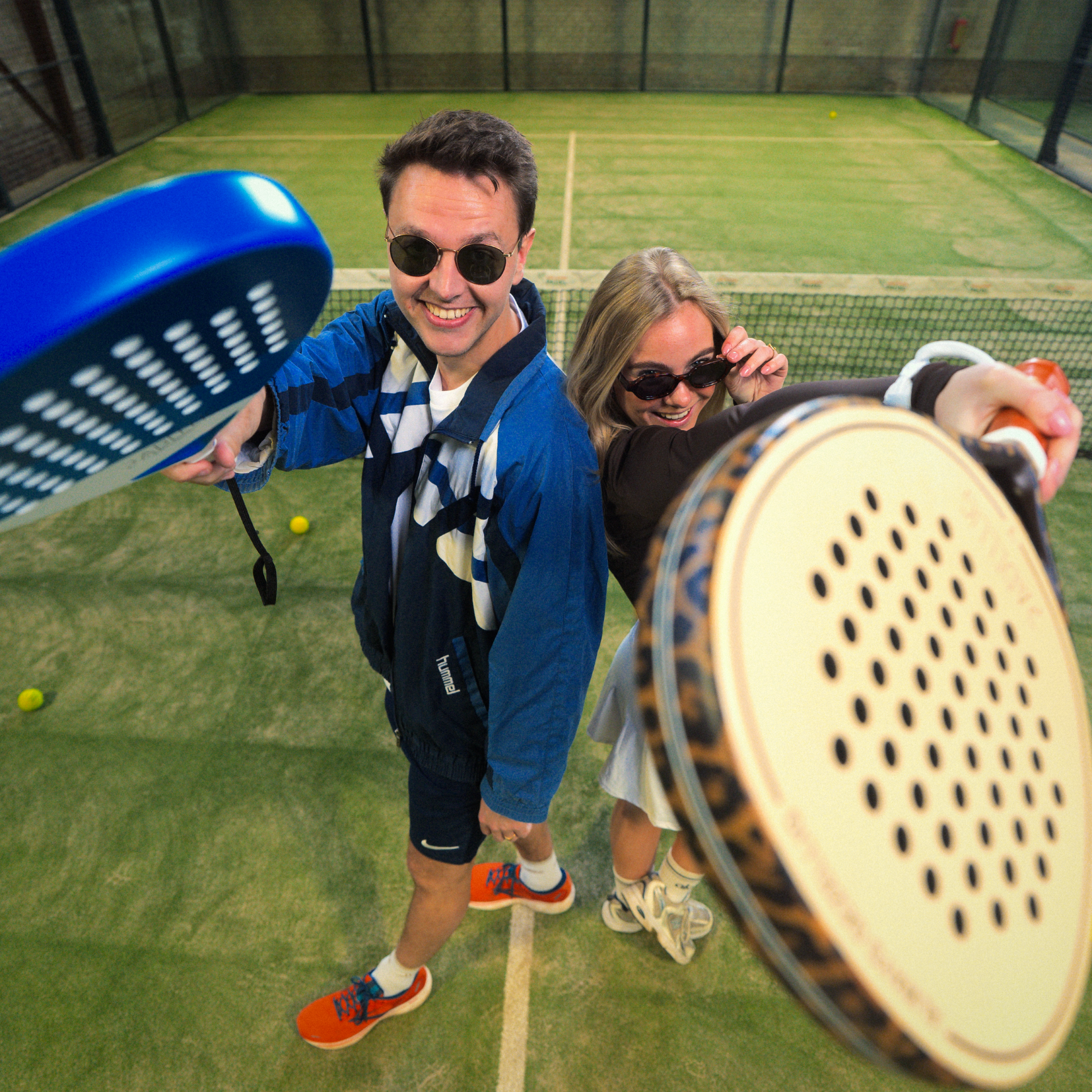 Padelracket Padellig Full Carbon Blue Delight – Inclusief tas & 3 ballen - Shopthatapp.ca