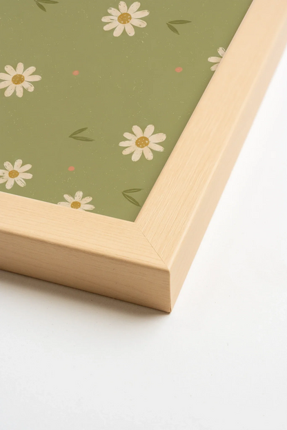 RÊVE DE MARGUERITE - INFINITE PERSPECTIVES Canvas Artwork, Oeuvre sur Toile Rigide, Encadré Naturel Clair (Collective) - Shopthatapp.ca