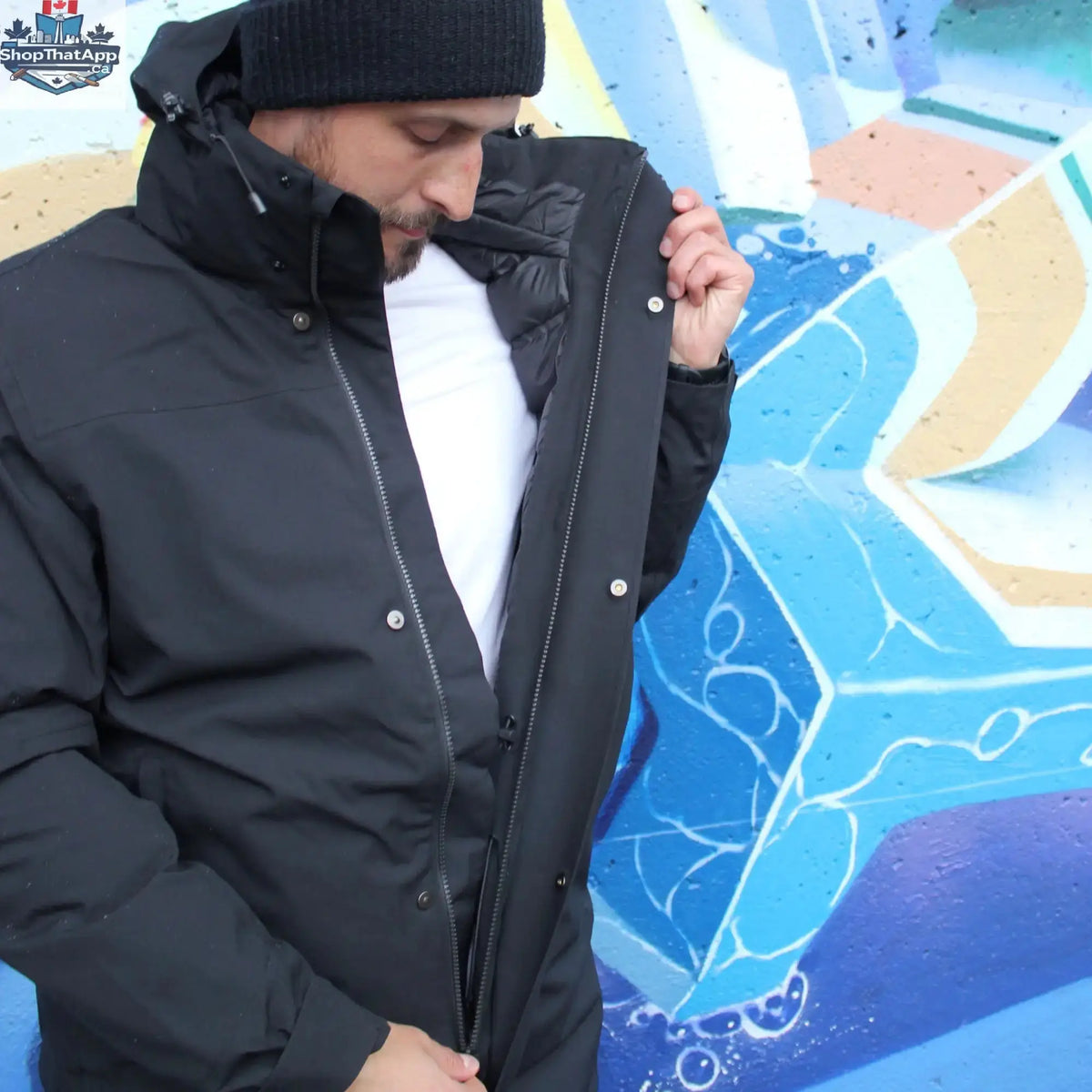 Northern Sun Crow's Waterproof Parka, durable outdoor jacket with down protection, designed for all weather conditions.