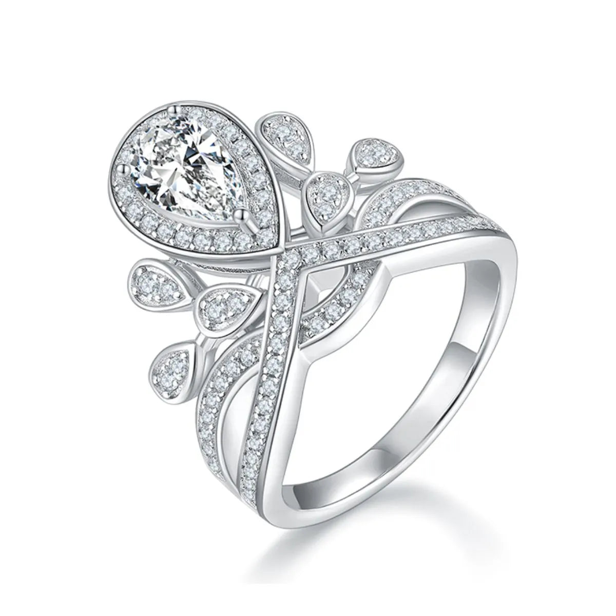 1 Carat Moissanite Ring in 925 Sterling Silver - Exquisite Brilliance and Elegance - Shopthatapp.ca