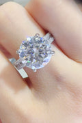 5 Carat Moissanite Ring in 925 Sterling Silver - Shopthatapp.ca