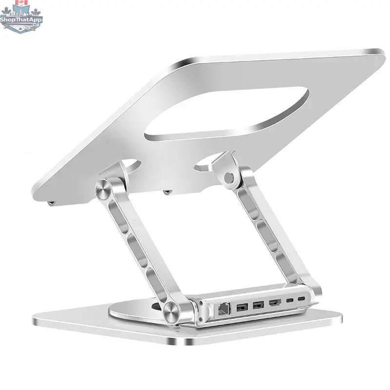 360 Degree Rotating Aluminum Alloy Laptop Stand - Shopthatapp.ca