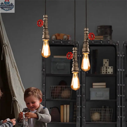 Retro Water Pipe Lamp Industrial Personality Restaurant - Shopthatapp.ca
