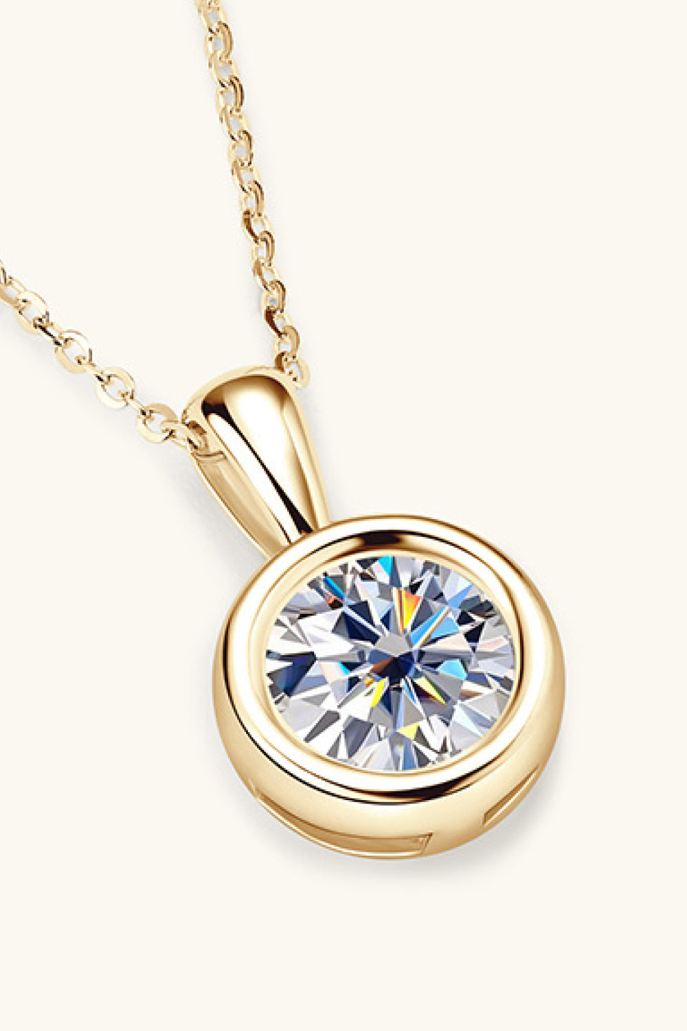 2 Carat Moissanite Necklace in 925 Sterling Silver - Shopthatapp.ca