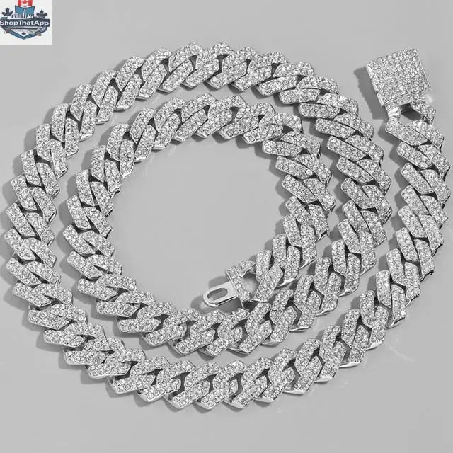Elevate Your Style with Our 14MM Silver Cuban Link Chain - Shopthatapp.ca
