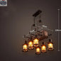 Bar American Chandelier Retro Chandelier Creative Lamp - Shopthatapp.ca
