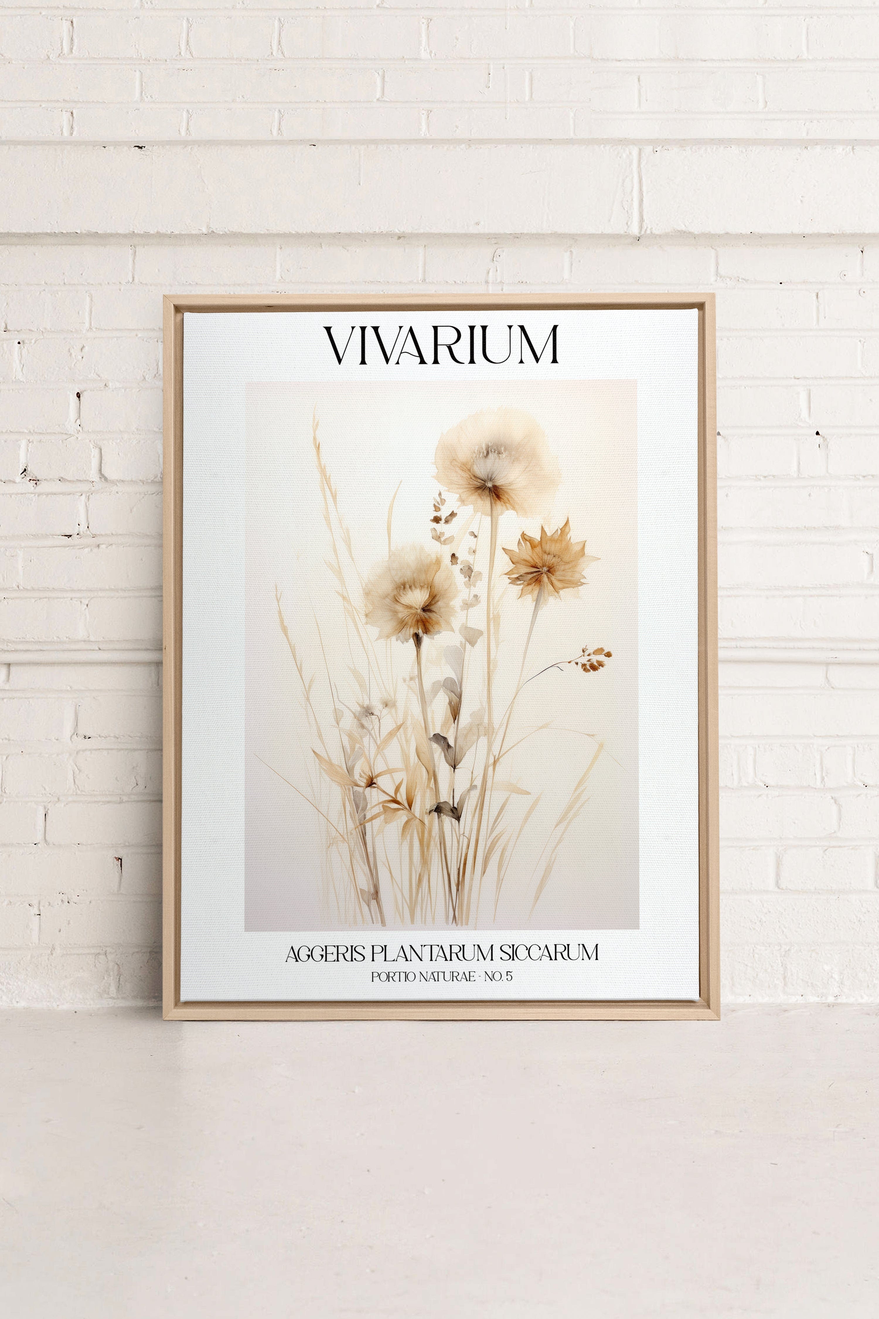 HERBARIUM REVERIE Artwork - Oeuvre sur toile étiré