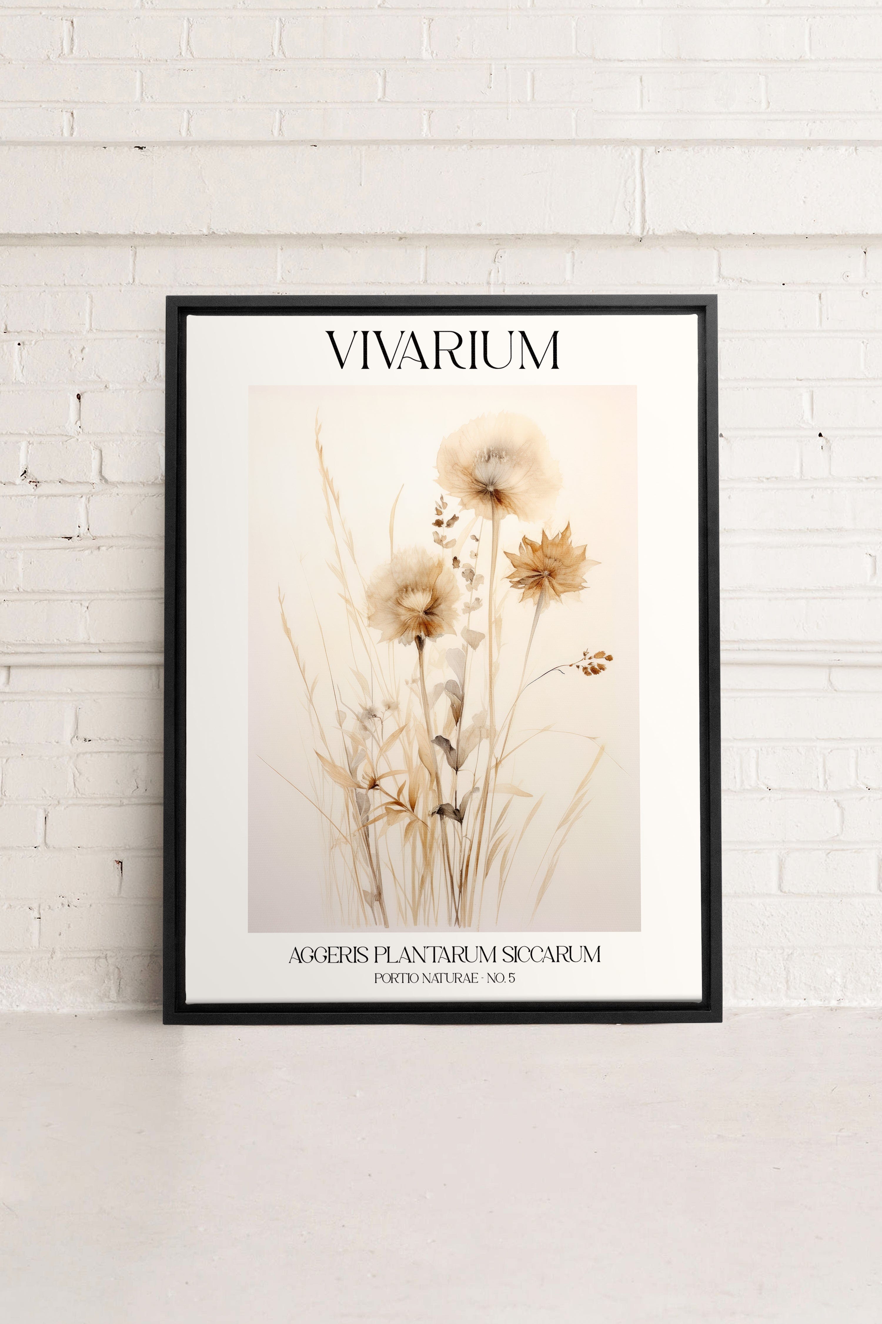HERBARIUM REVERIE Artwork - Oeuvre sur toile étiré