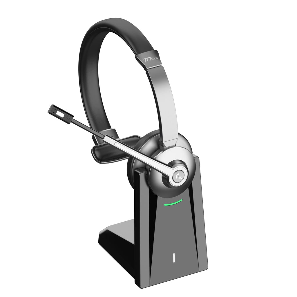 ProComm™ Professional Bluetooth Headset for Microsoft Teams & Call Centers – Wireless Headset with Noise-Cancelling Microphone, USB Dongle & Charging Base – Office, VoIP & Trucker Use - Shopthatapp.ca