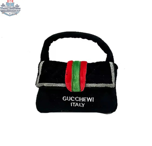 Gucchewi Plush Dog Toy - Luxury Plush Pet Purse Toy - Shopthatapp.ca