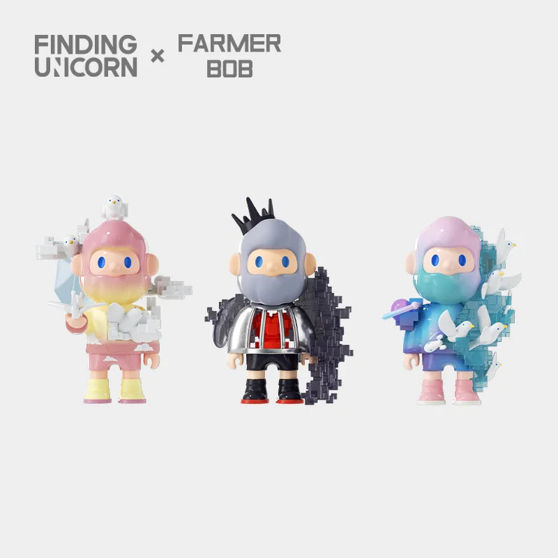 Farmer Bob Next Generation Pixel Universe Blind Box Series by Finding Unicorn - Www.Shopthatapp.ca
