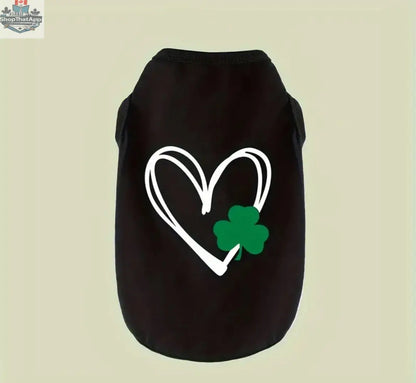 Lucky Heart Tee – Saint Patrick’s Day Dog Tee - Shopthatapp.ca
